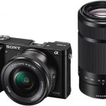Sony ILCE6000YB Appareil Photo Numérique Hybride, Capteur APSC, 24,3 Mpix, Autofocus UltraRapide, Viseur Intégré Noir + Objectif 1650 mm Rétractable + Objectif 55210 mm